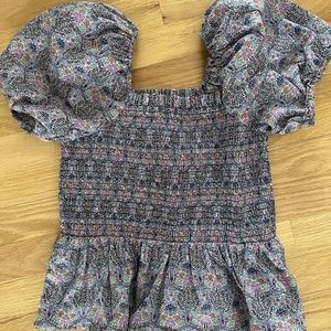 Jcrew summer cropped smoke top